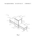 DOUBLE BENCH WITH CABINET diagram and image