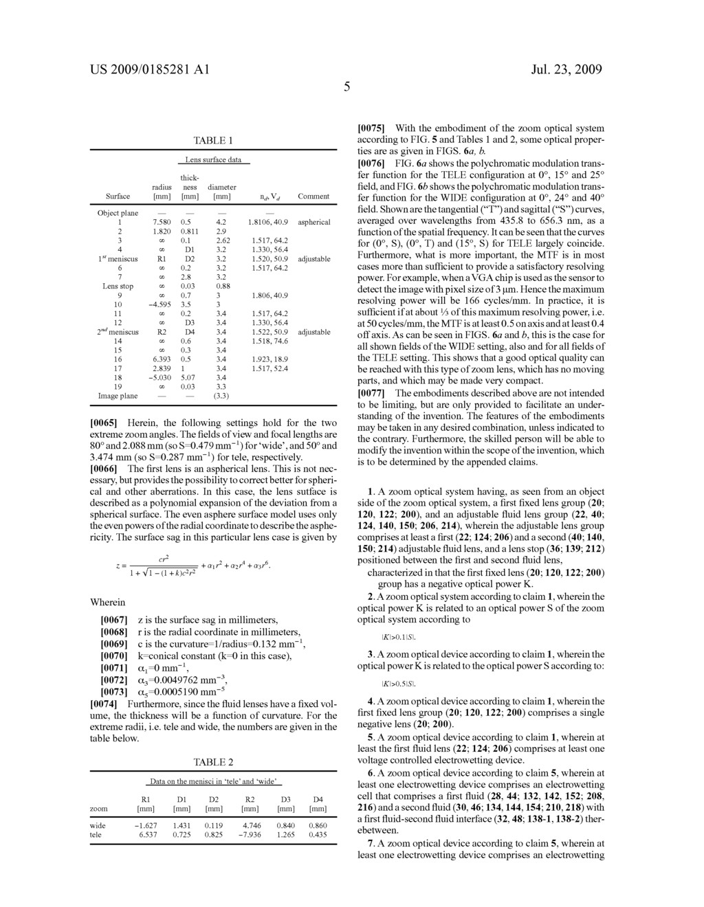 ZOOM OPTICAL SYSTEM, AND CAMERA AND DEVICE THEREWITH - diagram, schematic, and image 10