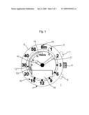 PORTABLE ELECTRONIC DEVICE HAVING A HISTORY FUNCTION AND INTENDED TO DISPLAY THE VALUE OF VARIABLES ON THE BASIS OF MEASUREMENTS MADE BY A SENSOR diagram and image