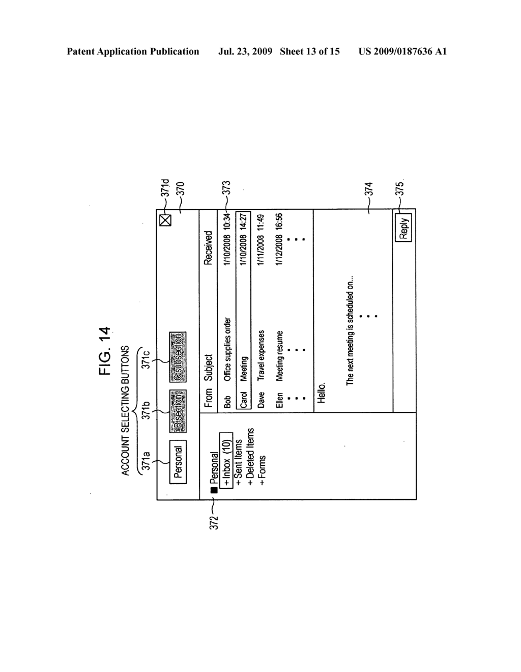 MAIL SENDING AND RECEIVING APPARATUS AND MAIL SENDING AND RECEIVING SYSTEM - diagram, schematic, and image 14