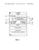 Graphical user interface elements using video pre-fetch diagram and image