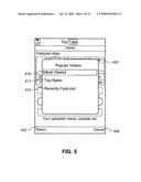 Graphical user interface elements using video pre-fetch diagram and image