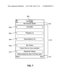 Graphical user interface elements using video pre-fetch diagram and image