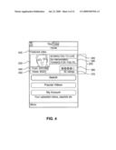 Button based video database interface diagram and image