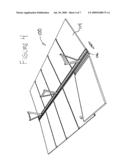 Cantilevered ceiling system diagram and image