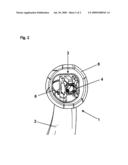 OPERATING DEVICE HAVING RETAINED OPERATING LEVER diagram and image