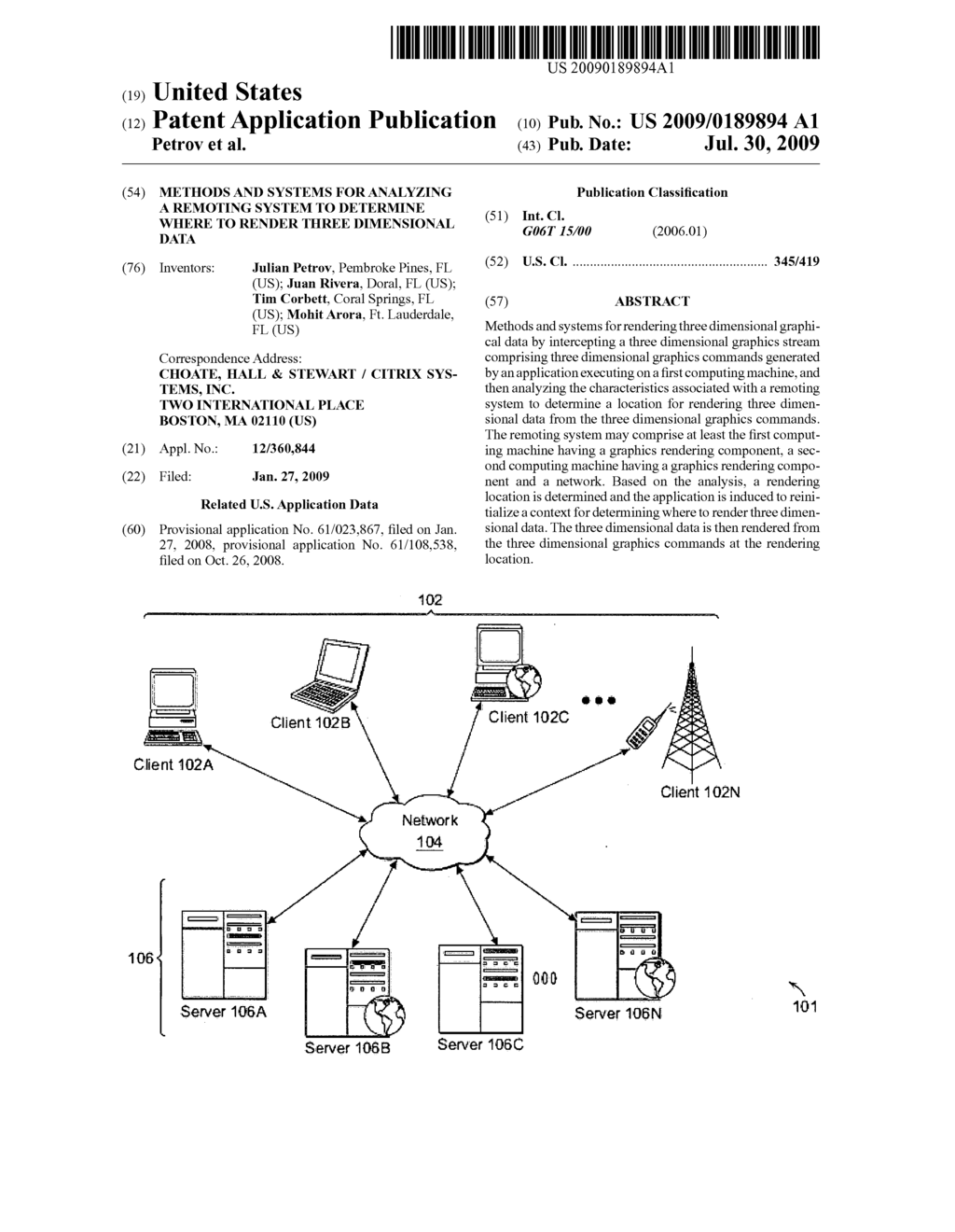 METHODS AND SYSTEMS FOR ANALYZING A REMOTING SYSTEM TO DETERMINE WHERE TO RENDER THREE DIMENSIONAL DATA - diagram, schematic, and image 01