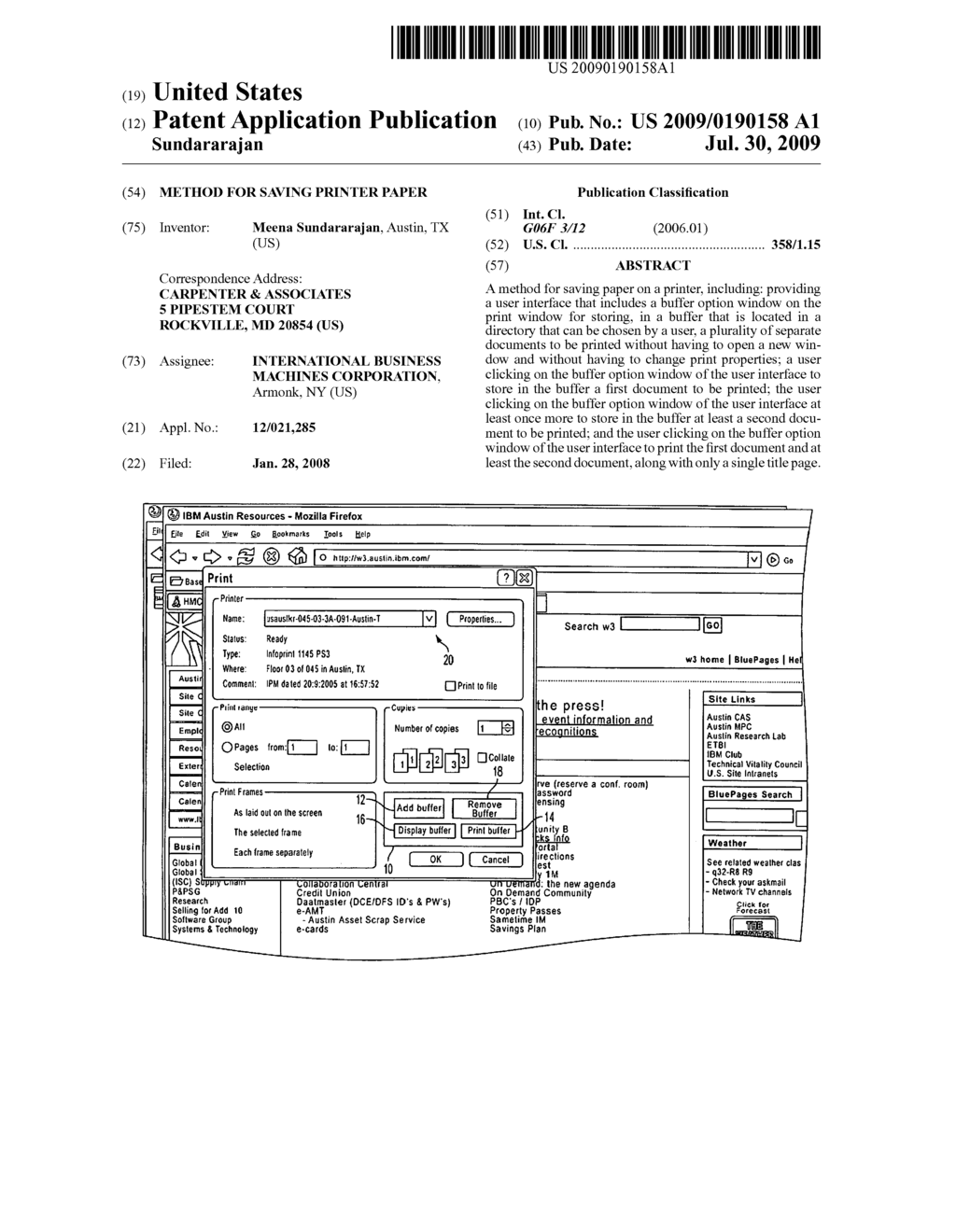 METHOD FOR SAVING PRINTER PAPER - diagram, schematic, and image 01