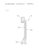 Sealing member for use in rolling bearing and rolling bearing diagram and image