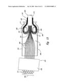 DEVICE FOR FURCATING FIBER OPTIC CABLES diagram and image