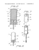 Nail polish container and applicator cap diagram and image