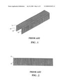 NAIL STRIP OF U-SHAPED NAILS diagram and image