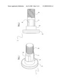 BOLT FOR ATTACHING A ROTARY MOWER BLADE diagram and image