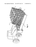 BALE LIFTING DEVICE FOR THE HANDLING OF BALES OF FIBROUS MATERIAL diagram and image