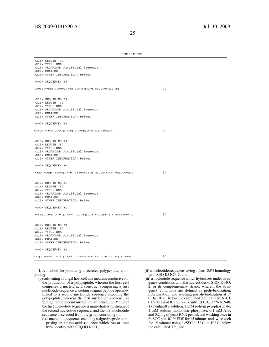 Signal Peptide for Producing a Polypeptide - diagram, schematic, and image 26