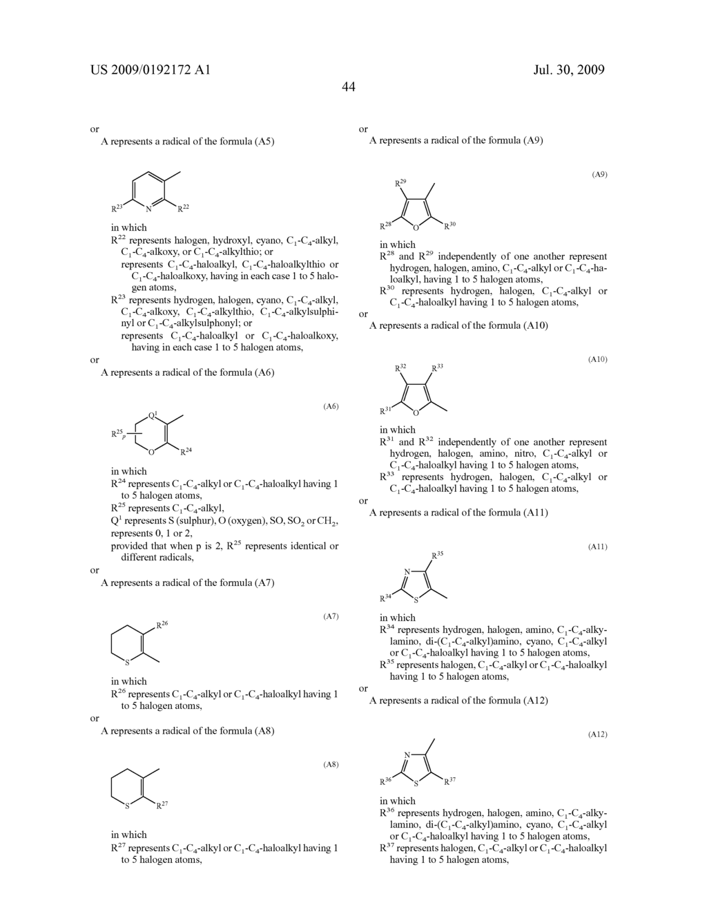 2-Alkyl-Cycloalk(en)yl-Carboxamides - diagram, schematic, and image 45
