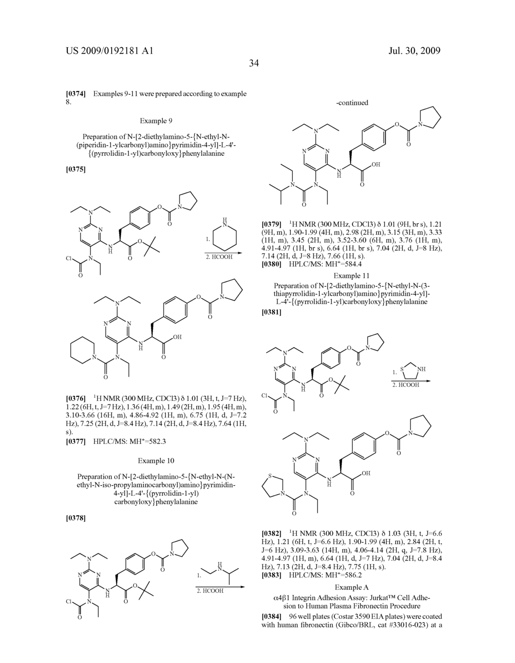 PYRIMIDINYL AMIDE COMPOUNDS WHICH INHIBIT LEUKOCYTE ADHESION MEDIATED BY VLA-4 - diagram, schematic, and image 35