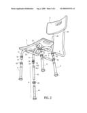 Simply-Assembled Bath Chair diagram and image