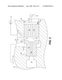 Valve assembly for counteracting flow forces diagram and image