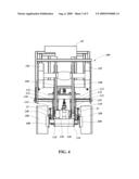 ROAD AND RAIL VEHICLE WITH PIVOTABLE AXLE AND ASSOCIATED METHODS diagram and image