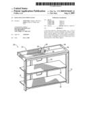 Base lock television stand diagram and image