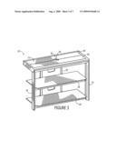 Base lock television stand diagram and image