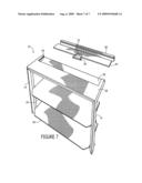 Base lock television stand diagram and image