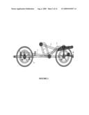 Multifuctional transport frame for the convertible assembly of various child transport devices or vehicles diagram and image