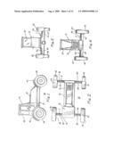 APPARATUS AND METHOD FOR CHANGING THE TRACK OF THE WHEELS OF A TRACTOR diagram and image