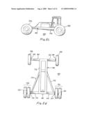 APPARATUS AND METHOD FOR CHANGING THE TRACK OF THE WHEELS OF A TRACTOR diagram and image