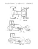 APPARATUS AND METHOD FOR CHANGING THE TRACK OF THE WHEELS OF A TRACTOR diagram and image