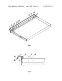 DRAWER ANTI-SLIPOUT MECHANISM WITH HANDLE LIMITING JAM BAR diagram and image