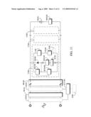 Lamp driving circuit of power source and charge/discharge device in parallel connection diagram and image