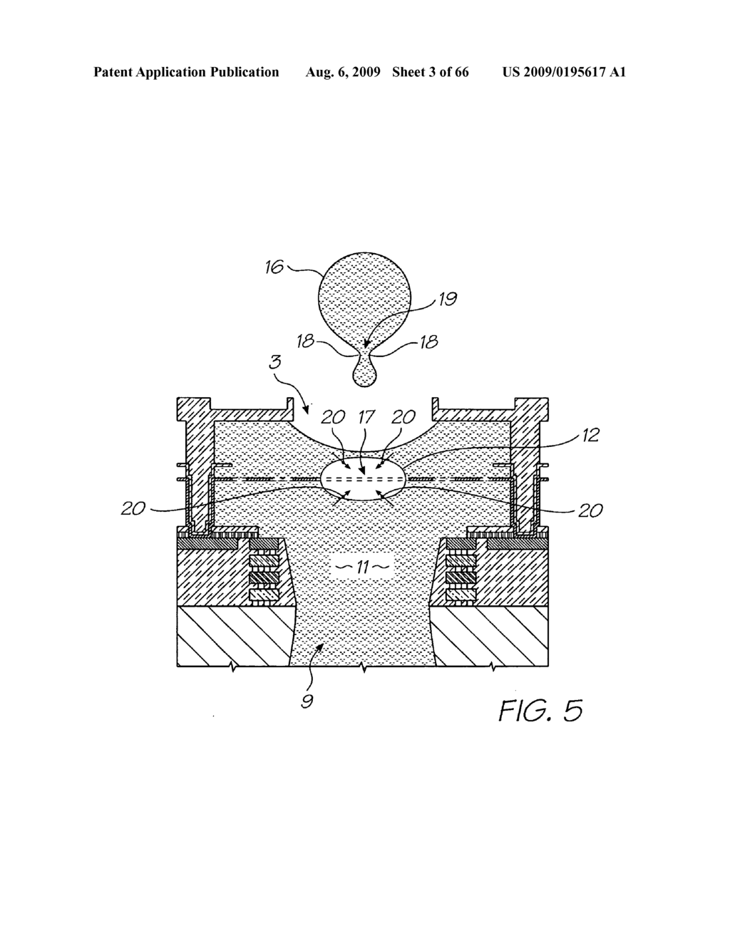 INKJET PRINTHEAD INTEGRATED CIRCUIT WITH SUSPENDED HEATER ELEMENT SPACED FROM CHAMBER WALLS - diagram, schematic, and image 04