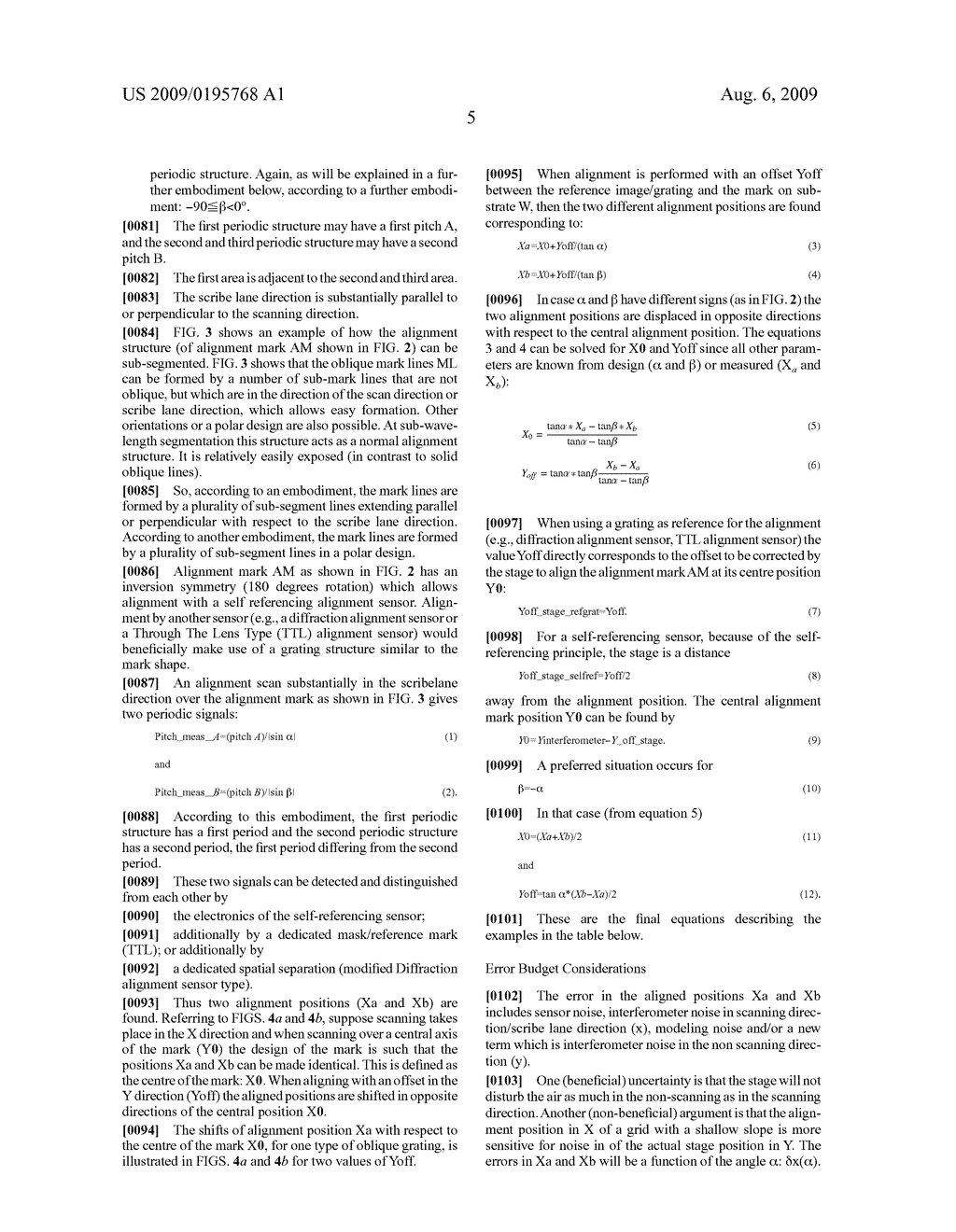 Alignment Mark and a Method of Aligning a Substrate Comprising Such an Alignment Mark - diagram, schematic, and image 17