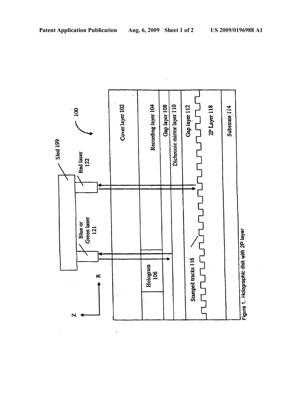 HOLOGRAPHIC DISK WITH 2P TRACK-BEARING LAYER - diagram, schematic, and image 02