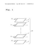 Stack type battery diagram and image