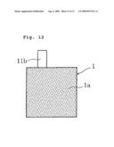 Stack type battery diagram and image