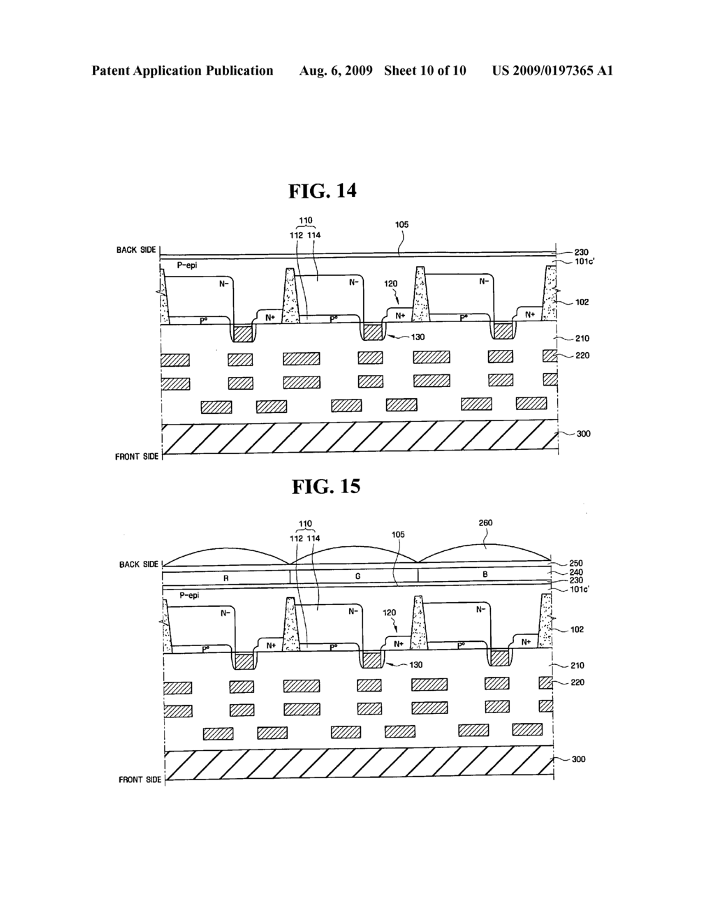 Treatment method for surface of substrate, method of fabricating image sensor by using the treatment method, and image sensor fabricated by the same - diagram, schematic, and image 11