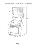 GAMING SYSTEM AND A METHOD OF MANAGING BANDWIDTH USAGE IN A GAMING NETWORK diagram and image