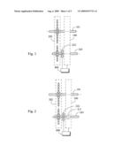 Continuous variable transmission device with high shift transmission pulley train diagram and image