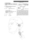 Ear-mounted MP3 player with radio and remote control diagram and image