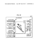 Image Forming System, Image Forming Apparatus, User Interface Device, Extended User Interface Compatibility Confirming Method, Document Scanning Method and Setting Value Managing Method diagram and image