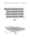 METHOD AND APPARATUS FOR PRE-FABRICATING A SYNTHETIC SPORTS FIELD diagram and image