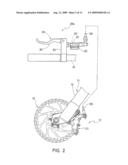 HYDRAULIC DISC BRAKE CALIPER WITH ONE WAY PLUMBING diagram and image