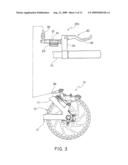 HYDRAULIC DISC BRAKE CALIPER WITH ONE WAY PLUMBING diagram and image