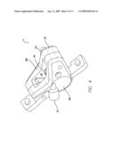 HYDRAULIC DISC BRAKE CALIPER WITH ONE WAY PLUMBING diagram and image