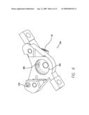 HYDRAULIC DISC BRAKE CALIPER WITH ONE WAY PLUMBING diagram and image