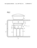 Control unit with a monitoring apparatus diagram and image