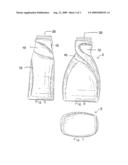 Container Having a Helical Grip diagram and image